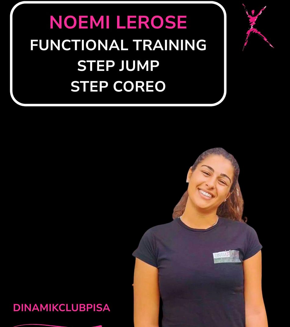 Noemi Lerose, istruttrice di Functional Training, Step Jump e Step Coreografico al Dinamikclub di Pisa