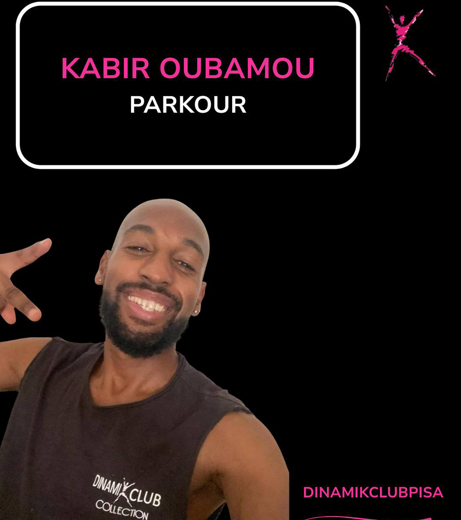 Kabir Oubamou, istruttore di parkour al Dinamikclub di Pisa